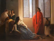Caterina Cornaro Receives News of Deposition of Queen of Cyprus, ca 1857