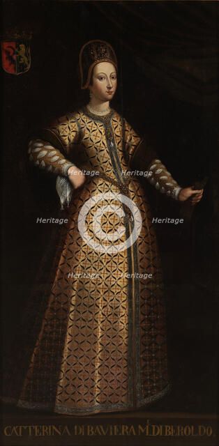 Caterina di Baviera, wife of Beroldo di Sassonia. Artist: Anonymous 