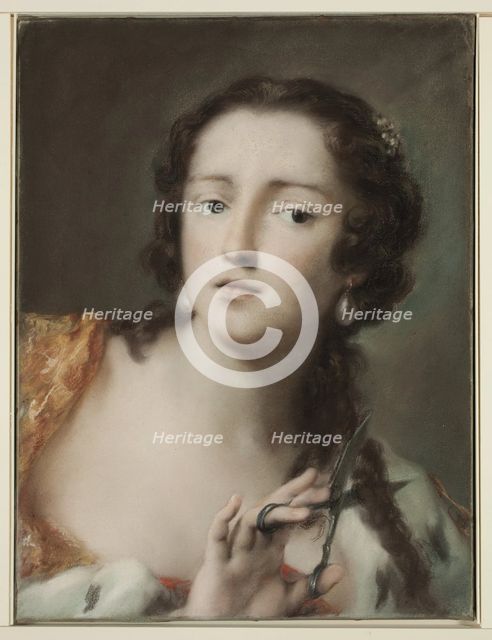 Caterina Sagredo Barbarigo as "Berenice", c1741. Creator: Rosalba Giovanna Carriera.