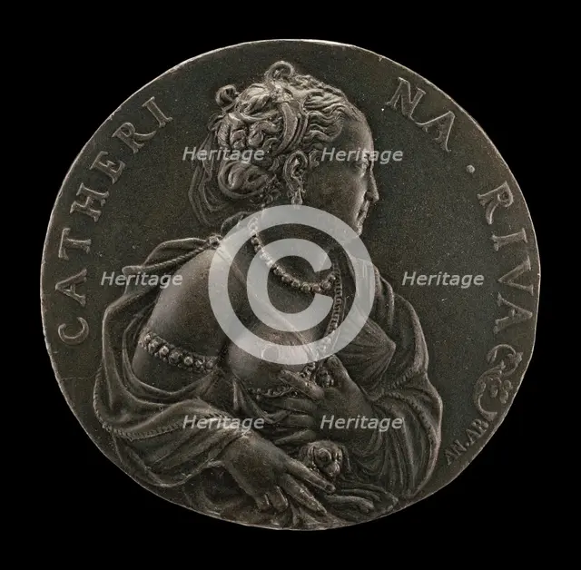 Caterina Riva, c. 1560. Creator: Antonio Abondio.