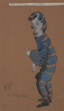 Caterpillar (costume design for Alice-in-Wonderland, 1915). Creator: William Penhallow Henderson