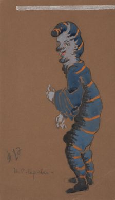 Caterpillar (costume design for Alice-in-Wonderland, 1915). Creator: William Penhallow Henderson