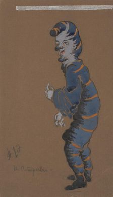 Caterpillar (costume design for Alice-in-Wonderland, 1915). Creator: William Penhallow Henderson