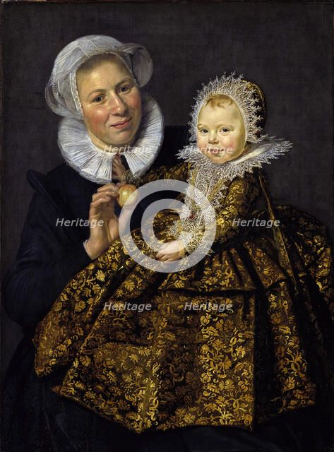Catharina Hooft with her Nurse. Artist: Hals, Frans I (1581-1666)