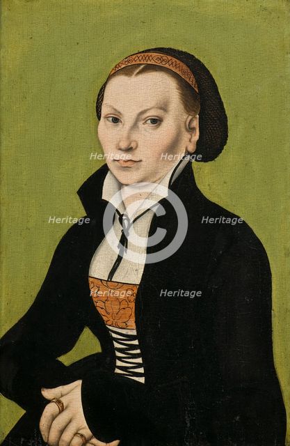 Catharina von Bora, wife of Martin Luther, c16th century. Creator: Lucas Cranach the Elder.