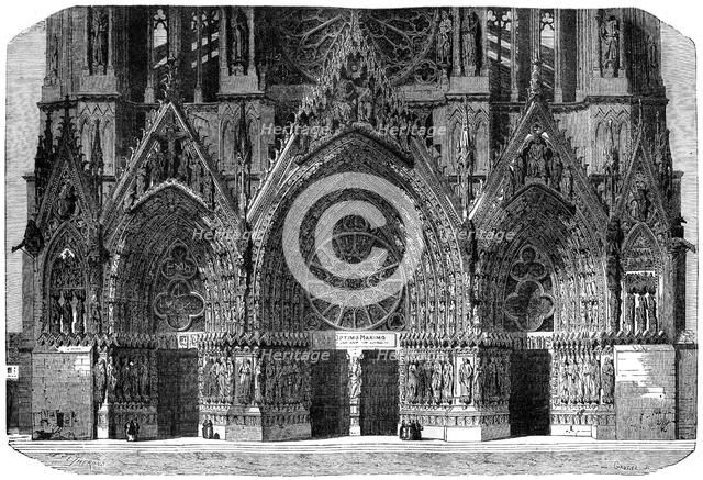 Cathedral of Notre-Dame, Reims, France, 1882-1884.Artist: Gautier