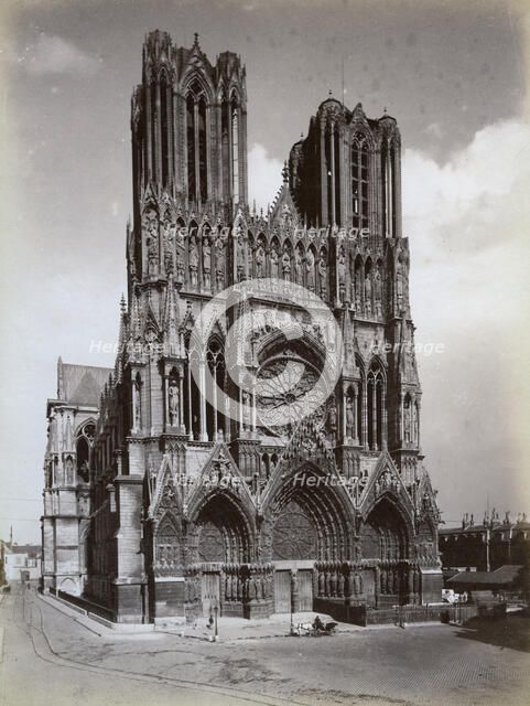 Cathedral of Notre-Dame, Reims, France, late 19th or early 20th century. Artist: Unknown
