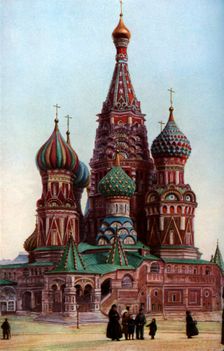 Cathedral of St Basil, Moscow, Russia, c1930s.Artist: SJ Beckett