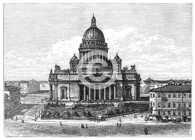 Cathedral of St Isaac, St Petersburg, Russia, 1900. Artist: Unknown