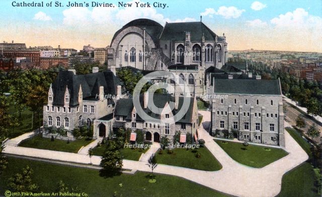 Cathedral of St John the Divine, New York City, New York, USA, 1916. Artist: Unknown