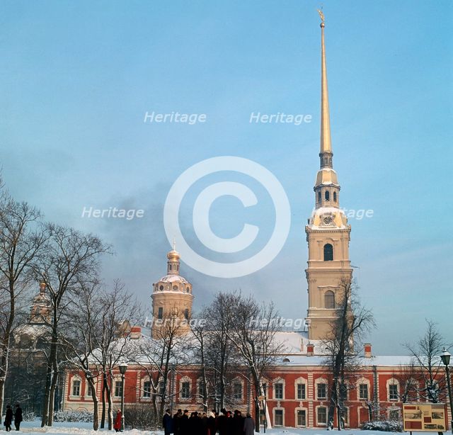 Cathedral of St Peter and St Paul in St Petersburg, 18th century. Artist: Unknown