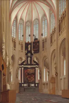 Cathedral of Saint John at s-Hertogenbosch, 1646. Creator: Pieter Jansz Saenredam
