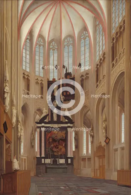 Cathedral of Saint John at 's-Hertogenbosch, 1646. Creator: Pieter Jansz Saenredam.