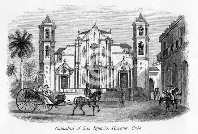 'Cathedral of San Ignacio, Havana, Cuba', 19th century(?). Artist: Unknown