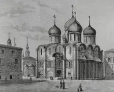 Cathedral of the Dormition, also called Cathedral of the Assumption, Moscow, Russia, 1883. Creator: Bernardo Rico