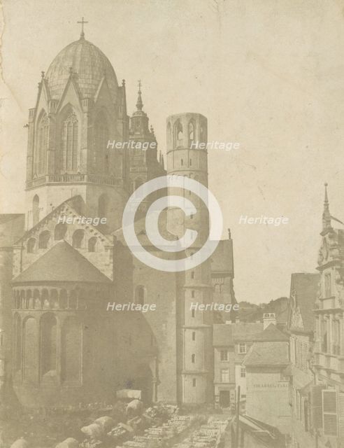 [Cathedral at Mainz], ca. 1852. Creator: Unknown.