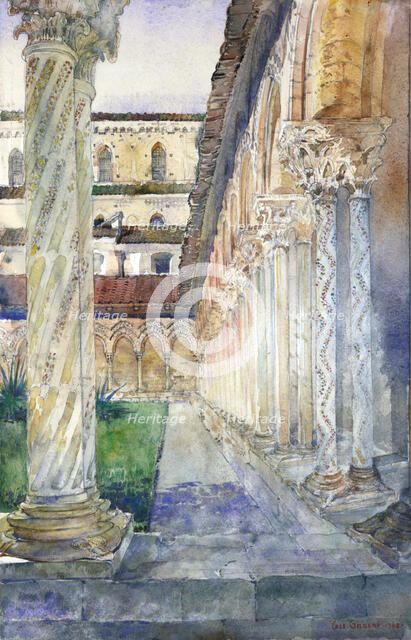 Cathedral at Monreale, Sicily, 1902. Creator: Cass Gilbert.