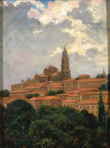 Cathedral at le Puy, 1911. Creator: Carroll Beckwith