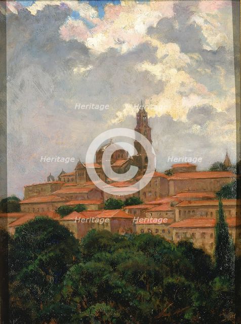 Cathedral at le Puy, 1911. Creator: Carroll Beckwith.