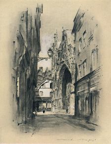 Cathedral at Lillebonne 1903. Artist: Mortimer L Menpes