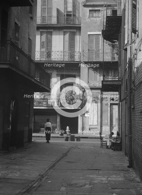 Cathedral Alley, New Orleans, between 1920 and 1926. Creator: Arnold Genthe.