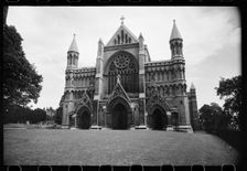 Cathedral and Abbey Church of St Alban, Hertfordshire, c1955-c1980. Creator: Ursula Clark