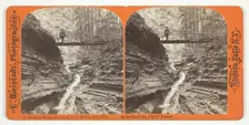 Cathedral Bridge, Buttermilk Falls, Watkins Glen, N.Y., 1863/1903. Creator: Charles Bierstadt