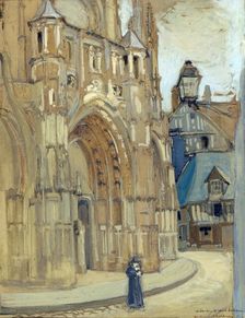 Cathedral Caudebec en Caux, Normandy, France, 1907. Creator: William Ainsworth Wildman