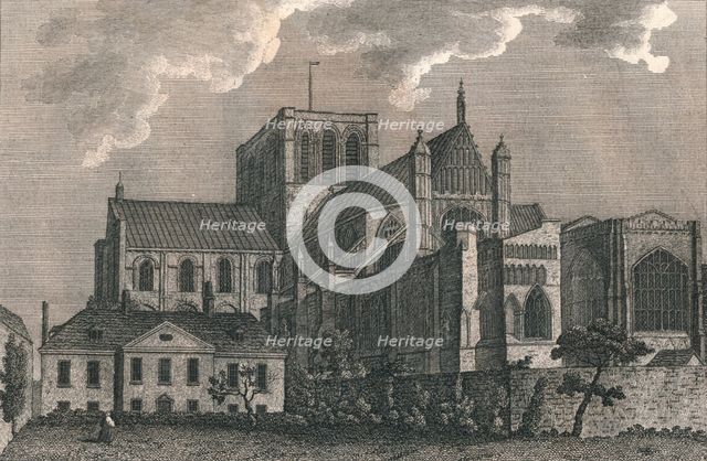 'Cathedral Church of Winchester', 1787. Creator: J Newton.