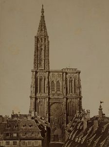 Cathedral Church of Our Lady of Strasbourg western façade, Strasbourg, between 1870-1890. Creator: Unknown