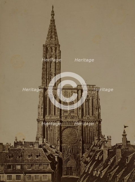 Cathedral Church of Our Lady of Strasbourg western façade, Strasbourg, between 1870-1890. Creator: Unknown.