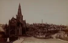 Cathedral Church of St Mungo and cemetery seen from the west, Glasgow, 1890-1900. Creator: Unknown