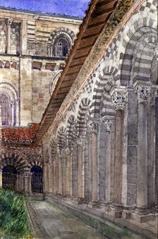 Cathedral Cloister at Le Puy, 1929. Creator: Cass Gilbert