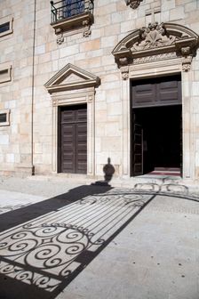 Cathedral doorway, Castelo Branco, Portugal, 2009. Creator: Samuel Magal