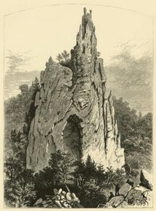 Cathedral Rock 1872. Creator: William Ludwell Sheppard