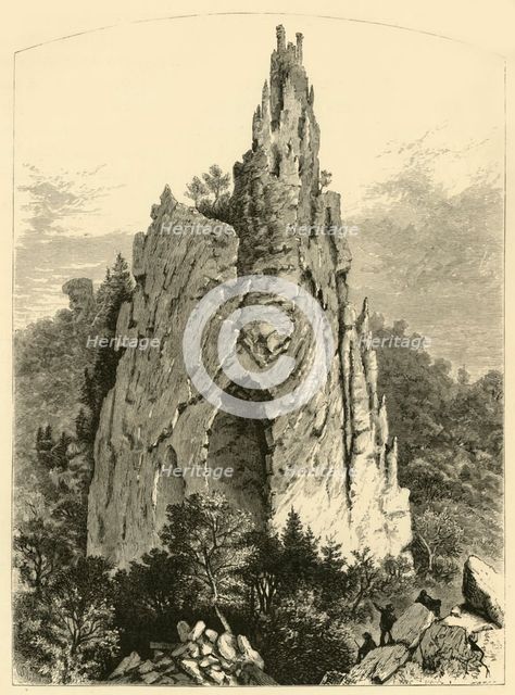 'Cathedral Rock', 1872. Creator: William Ludwell Sheppard.