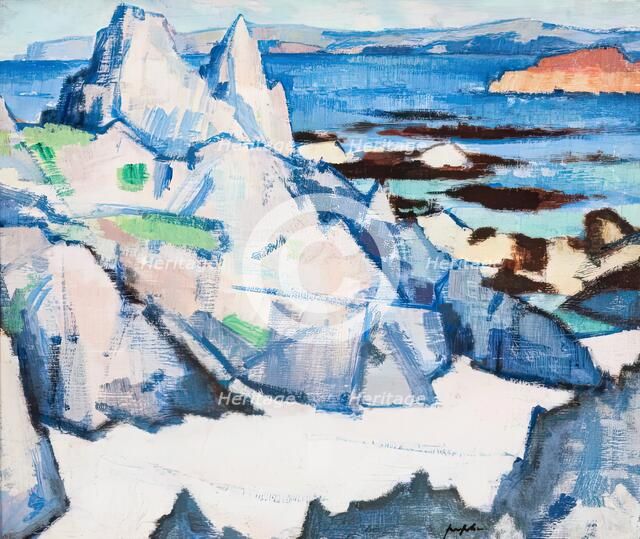 Cathedral Rock, Iona, 1920. Creator: Samuel John Peploe.