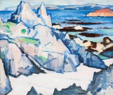Cathedral Rock, Iona, 1920. Creator: Samuel John Peploe