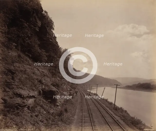 Cathedral Rocks, Susquehanna Near Meshoppen, c. 1895. Creator: William H Rau.