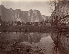 Cathedral Rocks, Yosemite, ca. 1872, printed ca. 1876. Creator: Attributed to Carleton E. Watkins