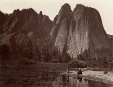 Cathedral Rocks, Yosemite, ca. 1872, printed ca. 1876. Creator: Attributed to Carleton E. Watkins