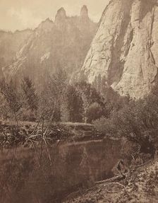 Cathedral Spires, Valley of the Yosemite, 1872. Creator: Eadweard J Muybridge