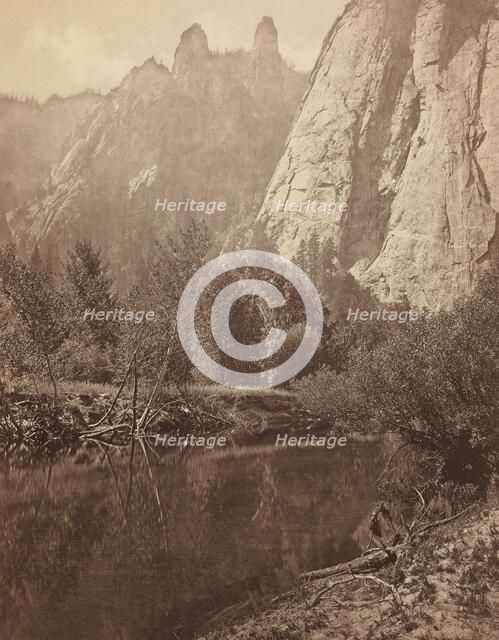 Cathedral Spires, Valley of the Yosemite, 1872. Creator: Eadweard J Muybridge.