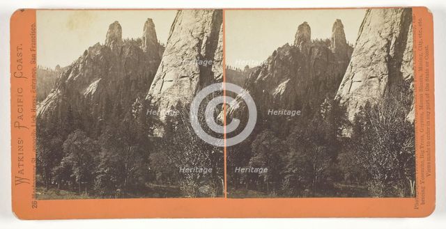 Cathedral Spires, Yosemite, 1861/76. Creator: Carleton Emmons Watkins.
