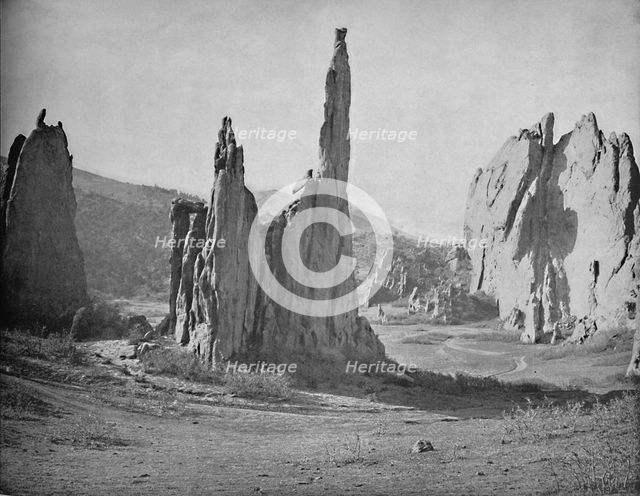 'Cathedral Spires, Garden of the Gods, Colorado', c1897. Creator: Unknown.