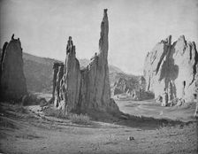 Cathedral Spires, Garden of the Gods, Colorado c1897. Creator: Unknown