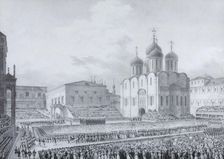 Cathedral Square, Kremlin, 1820s