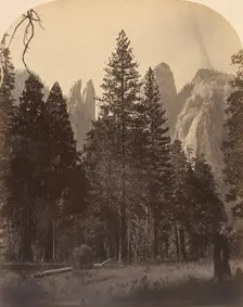 Cathedral Towers, 1861. Creator: Carleton Emmons Watkins