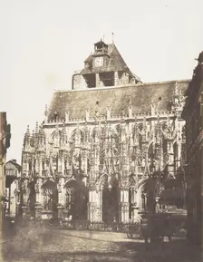 Cathédrale de Louviers, vue générale, 1852-54. Creator: Edmond Bacot