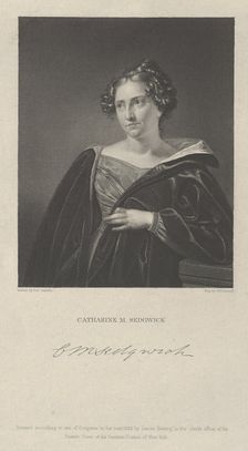 Catherine Maria Sedgwick, 1832. Creator: Asher Brown Durand